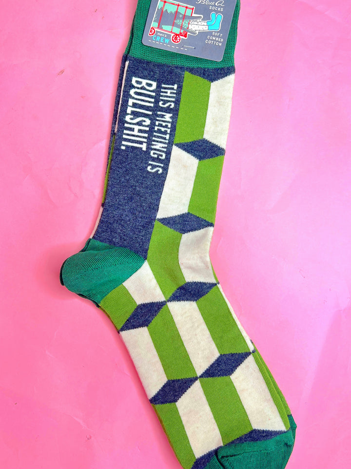 This Meeting Is Bullshit Crew Socks