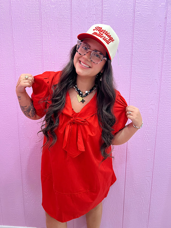 The Crimson Moments Dress