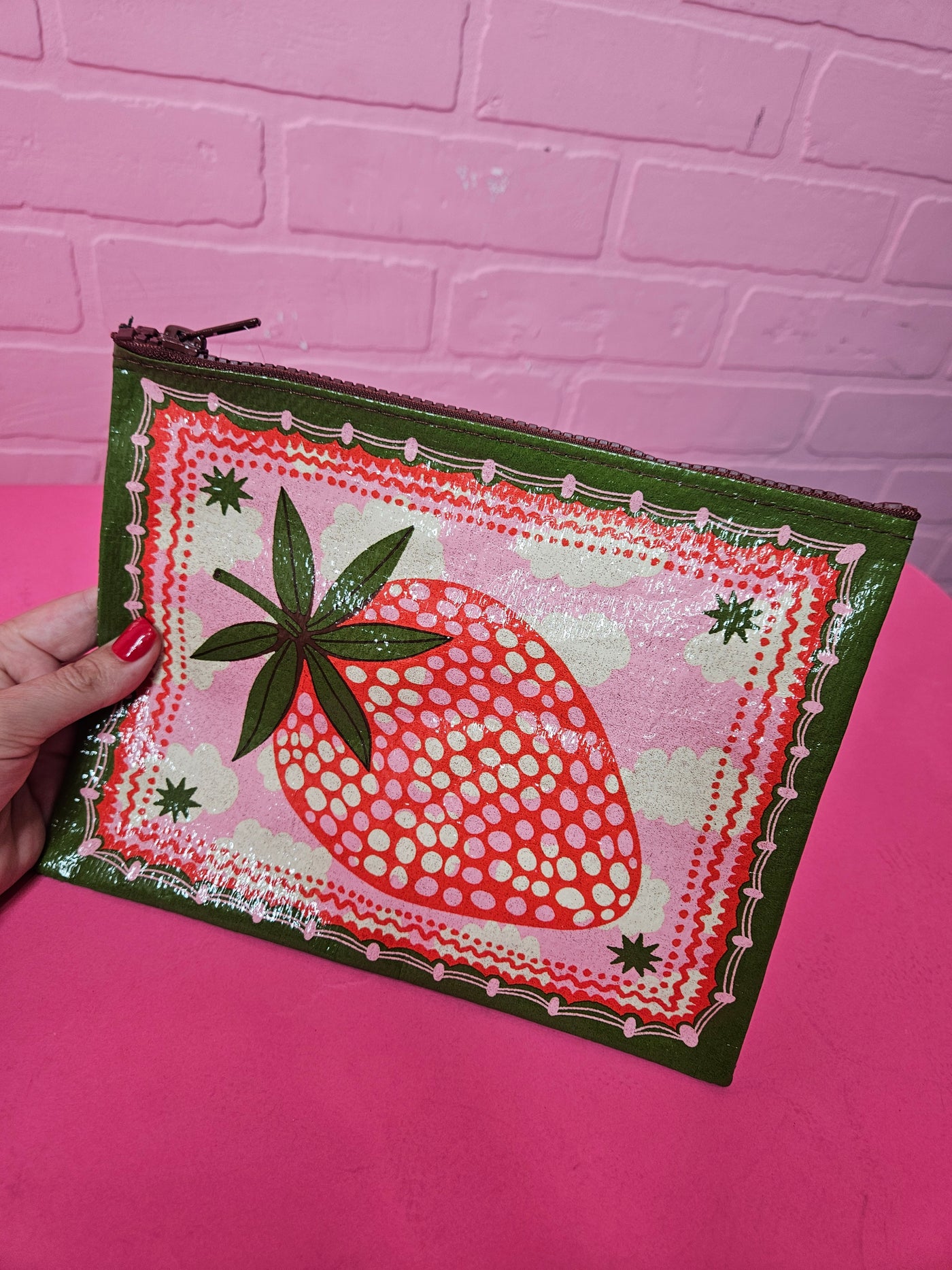 Strawberry Clouds Zipper Pouch