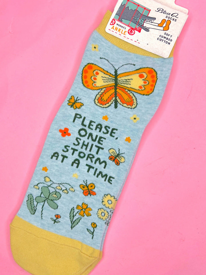 Please, One Shitstorm At A Time Ankle Socks