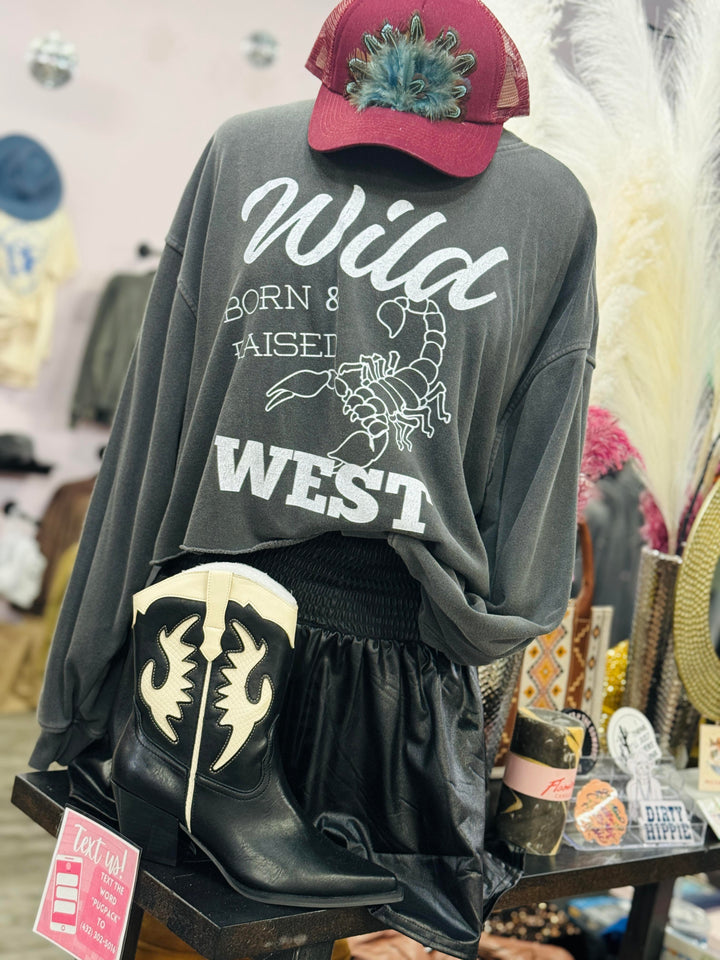 Born & Raised Cropped Sweatshirt