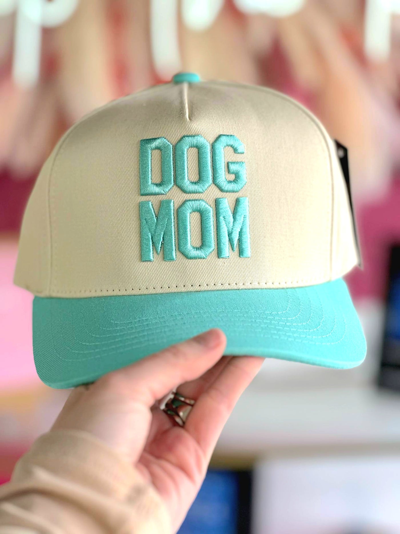 Dog Mom Embroidered Trucker Hat