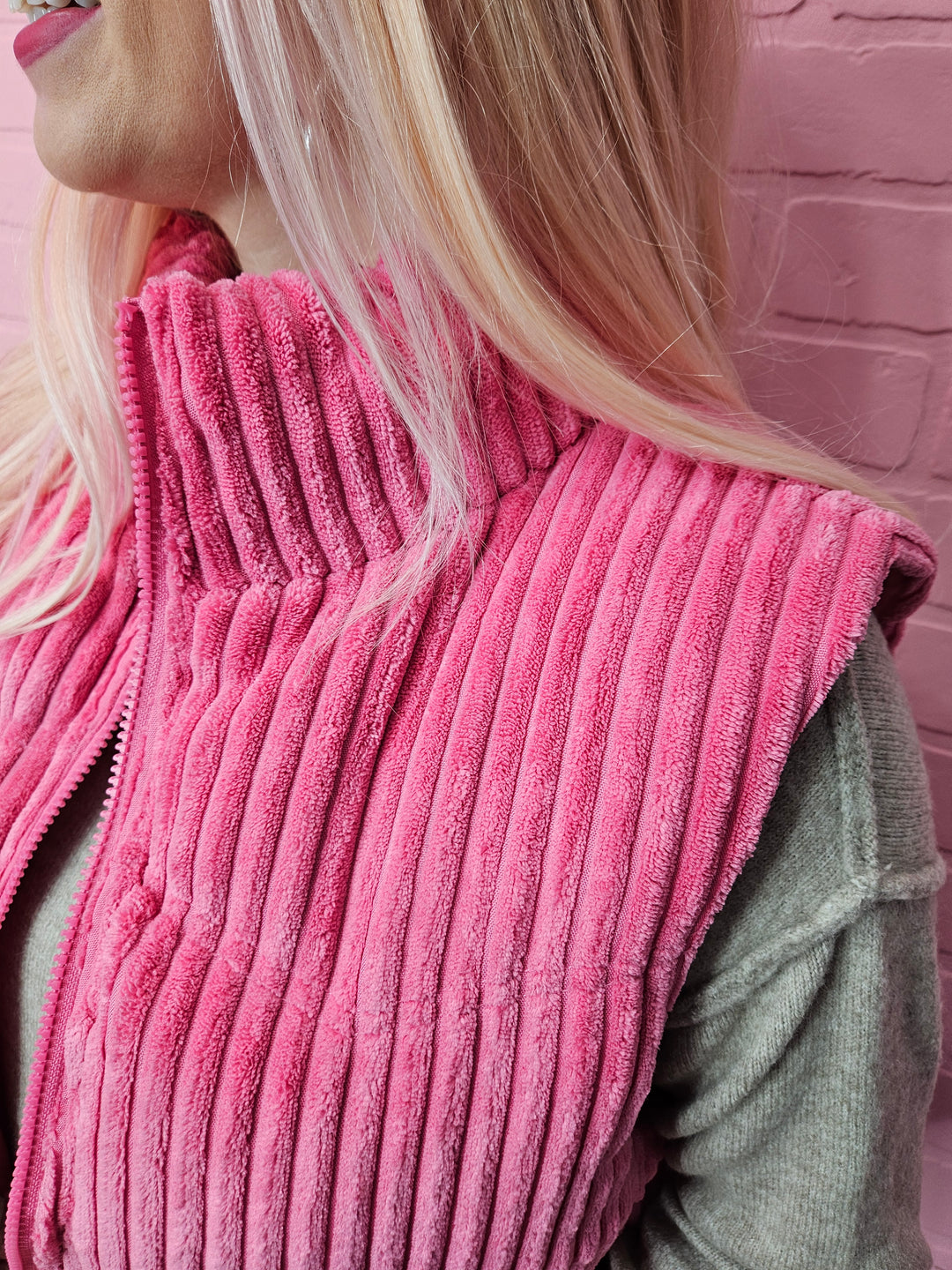 Ashlee Ribbed Puffer Vest