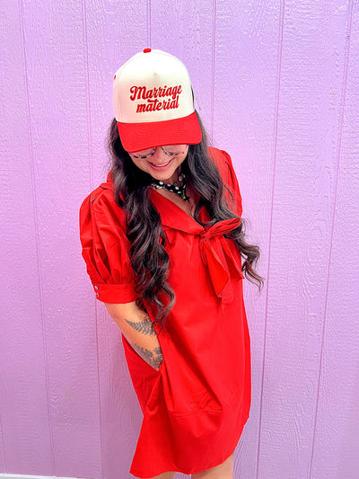 The Crimson Moments Dress