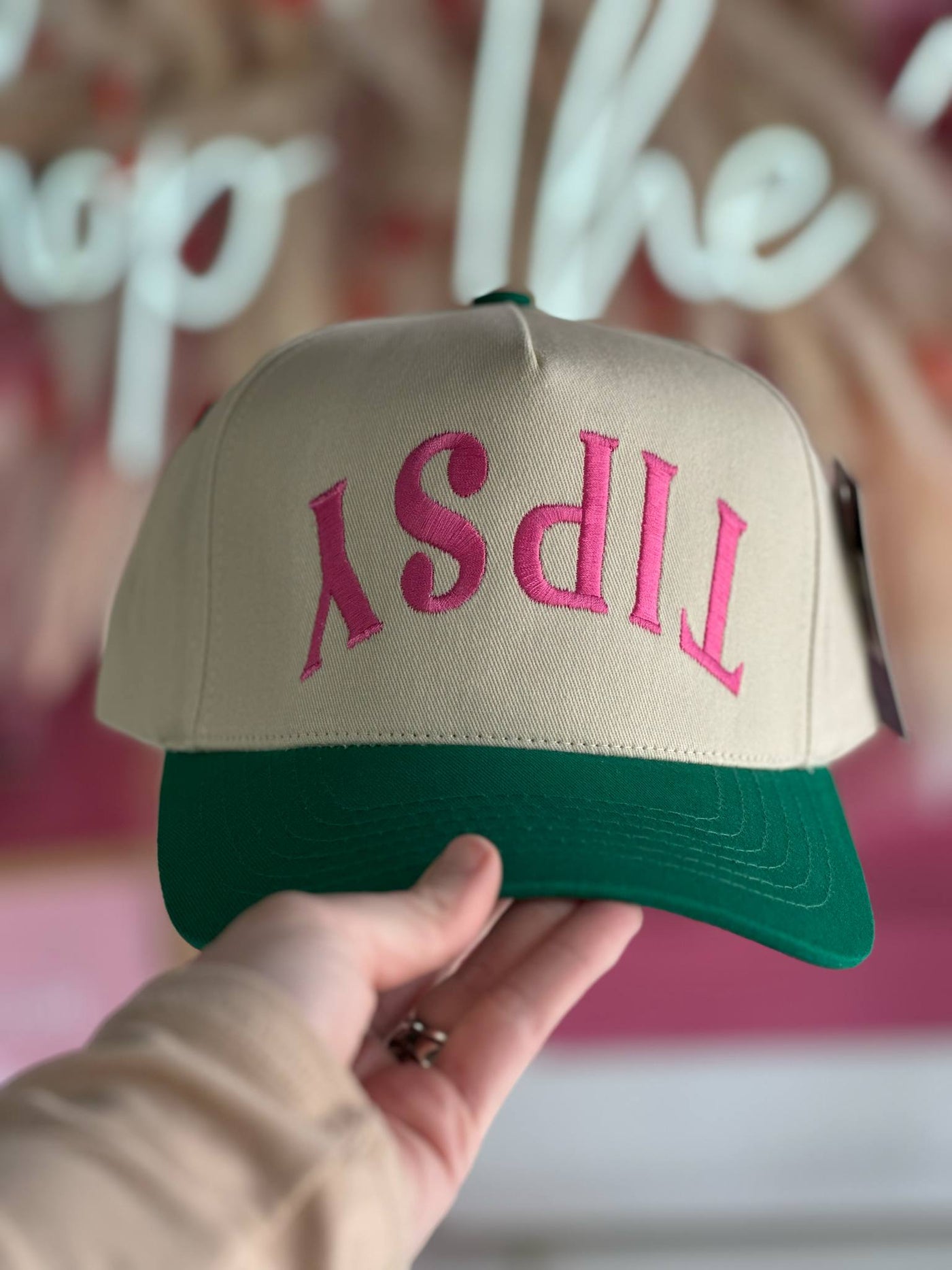 Tipsy Embroidered Trucker Hat