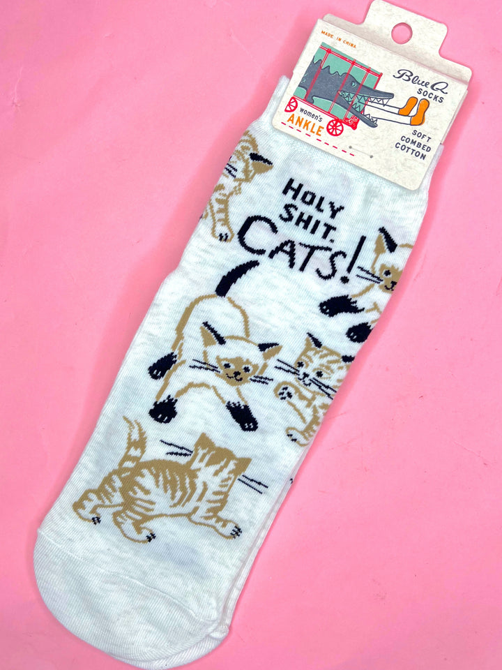 Holy Shit Cats Ankle Socks