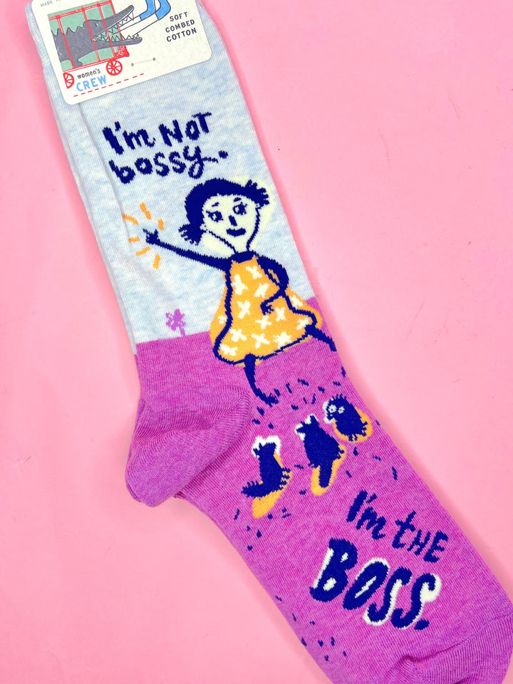 I'm Not Bossy I'm The Boss Crew Socks