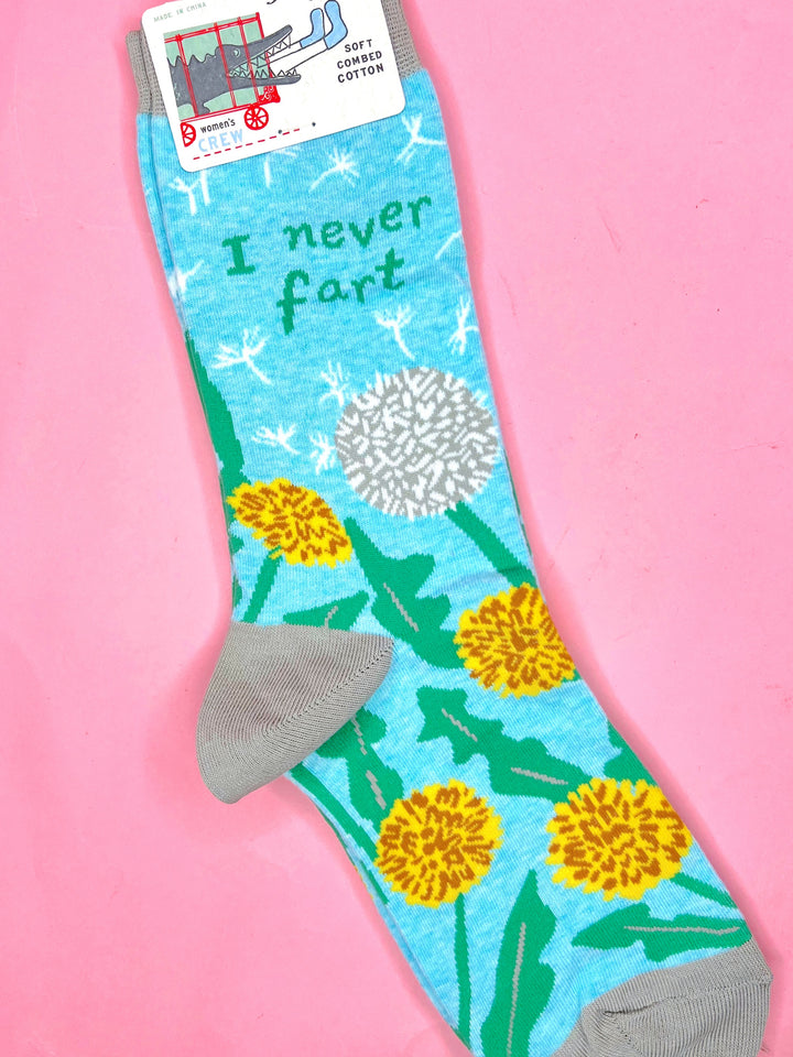 I Never Fart Crew Socks
