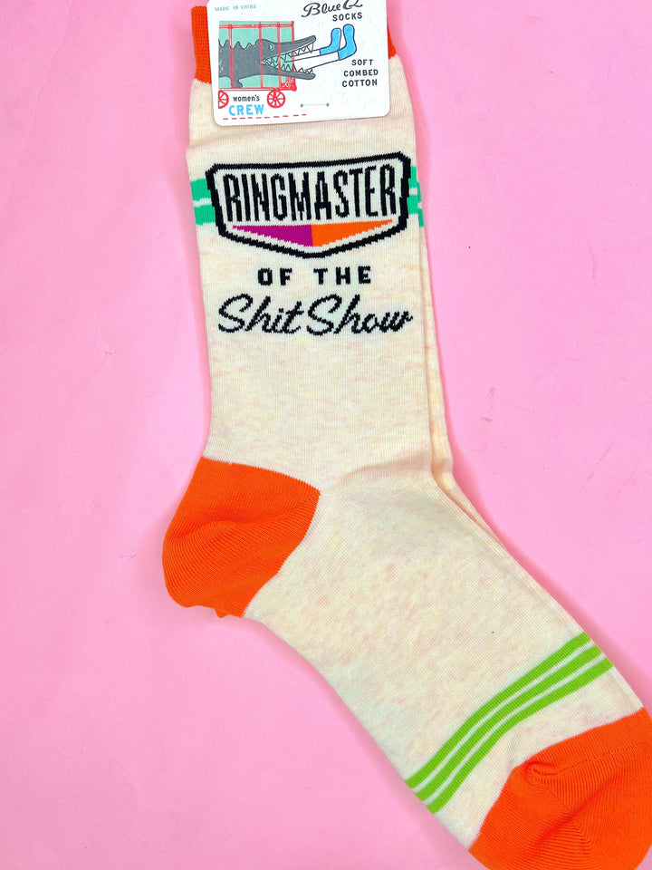 Ringmaster Of The Shitshow Socks