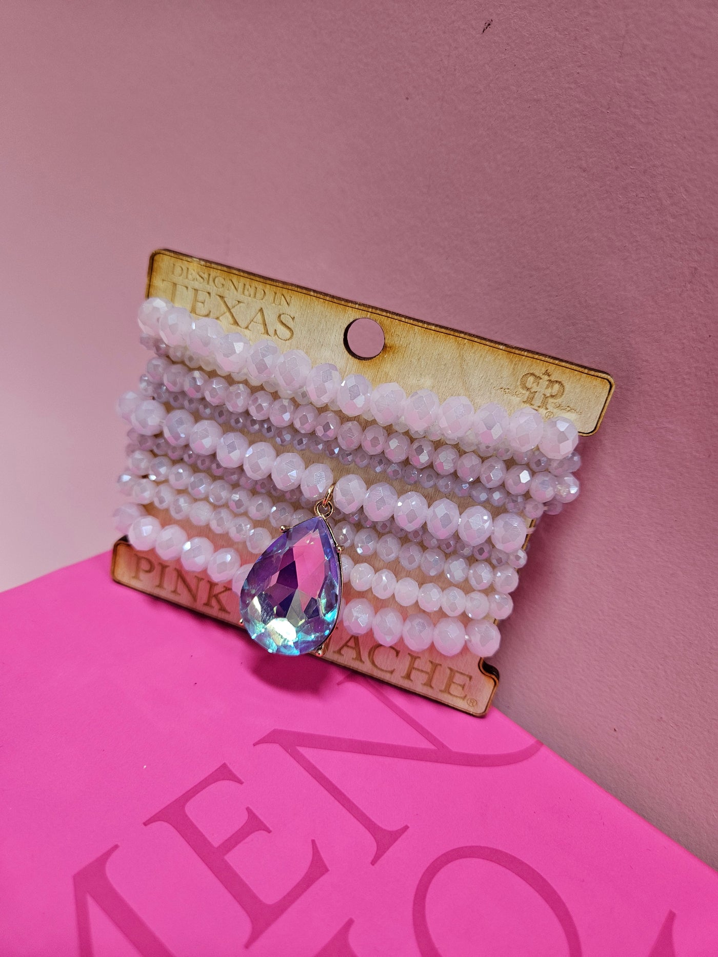 Lilac Bead Bracelet Set