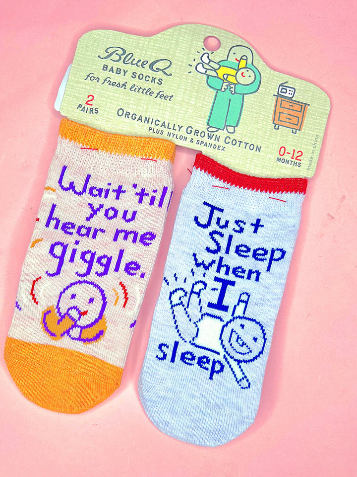 Hear Me Giggle / Sleep Baby Socks