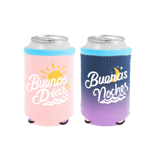 Buenos Dias Reversible Can Cooler