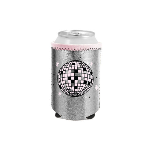 Disco Ball Metallic Can Cooler