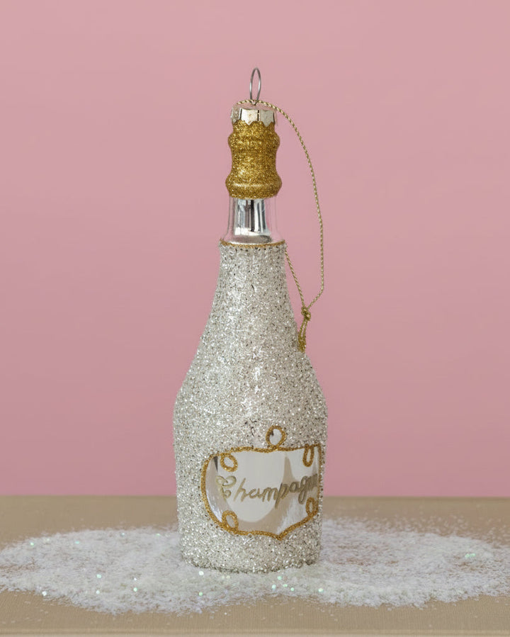 Pop The Bottle Champagne Ornament