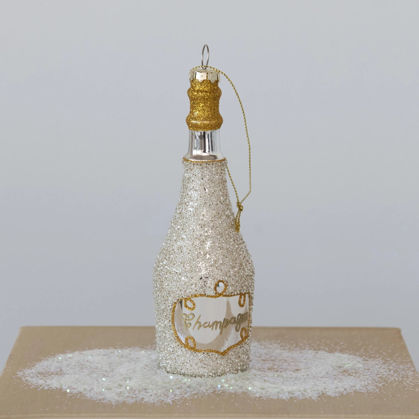 Pop The Bottle Champagne Ornament