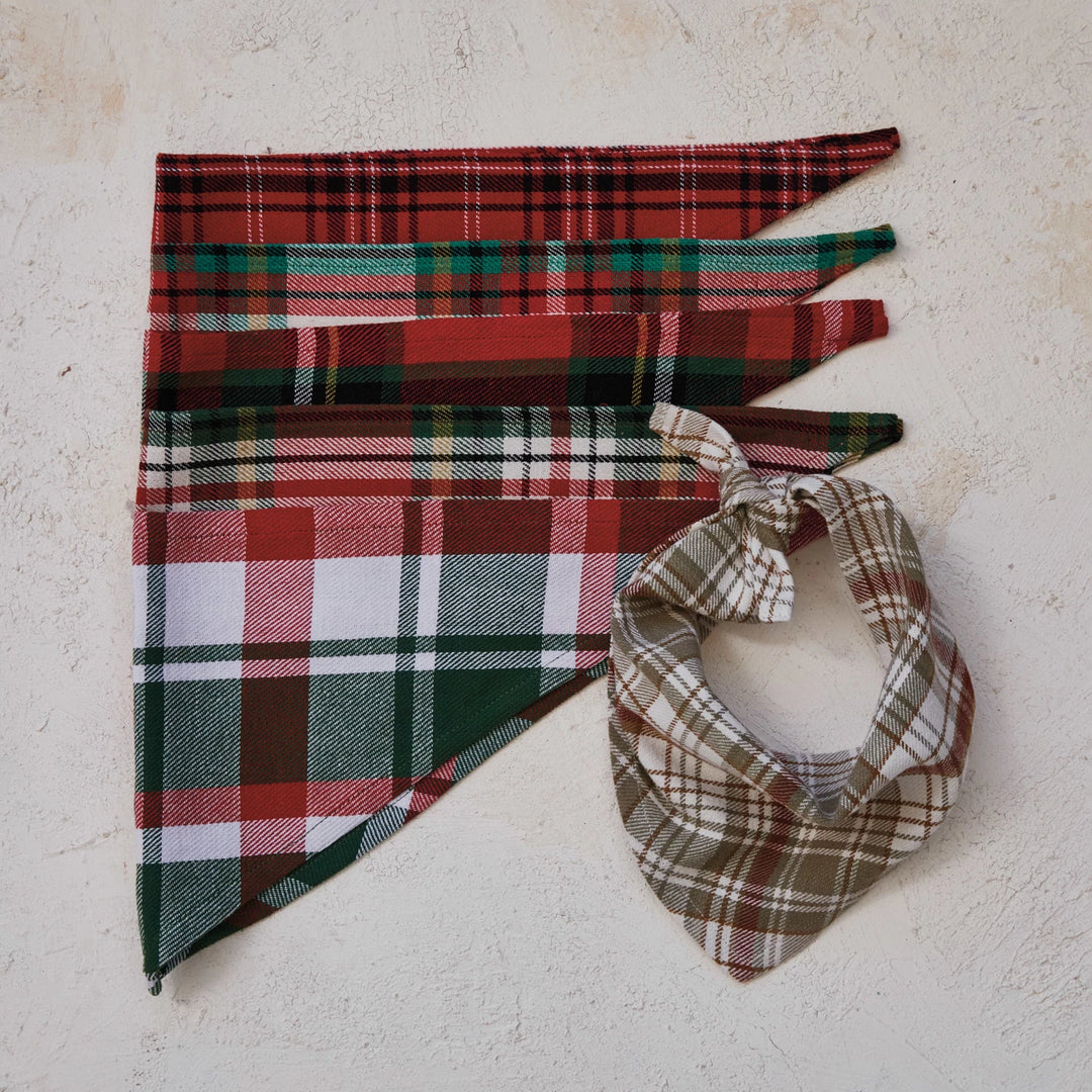Plaid Pawfect Flannel Dog Scarf