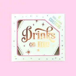 Faux Leather Coasters- 4 STYLES