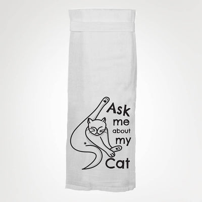 Ask About My Cat Kitchen Towel
