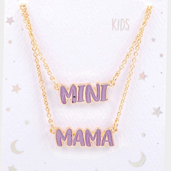 Mini and Mama Set Necklaces// 3 COLORS