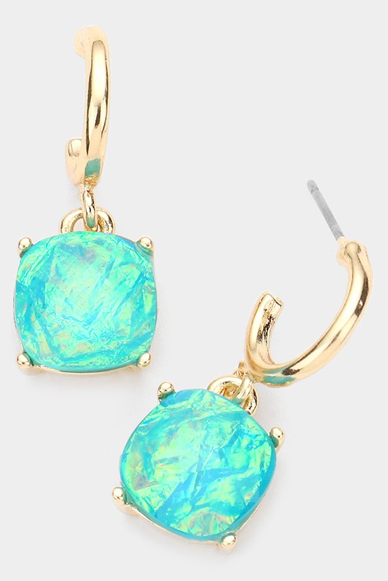 Dainty Opal Earrings - 2 Colors