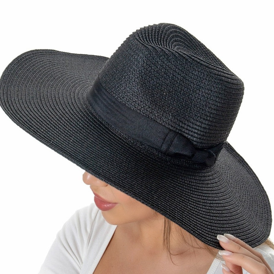 Bow Band Straw Sun Hat