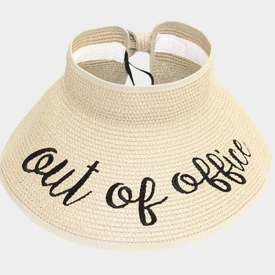 Out Of Office Visor Sun Hat