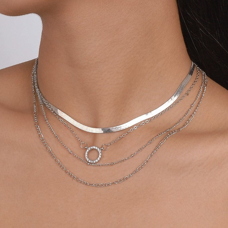 Penelope Silver Pendant Necklace