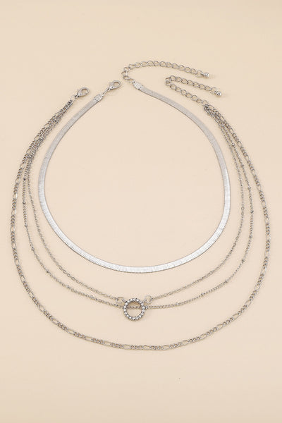 Penelope Silver Pendant Necklace