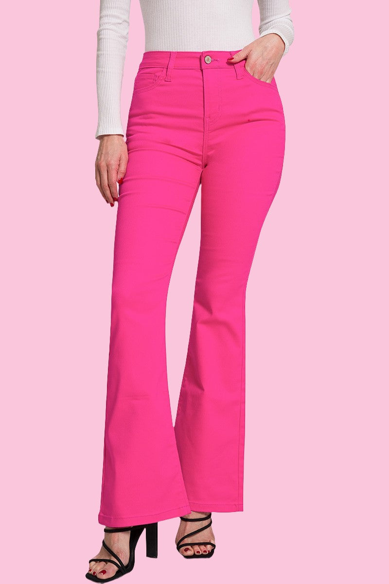 Come On Over Pink Flare Jeans