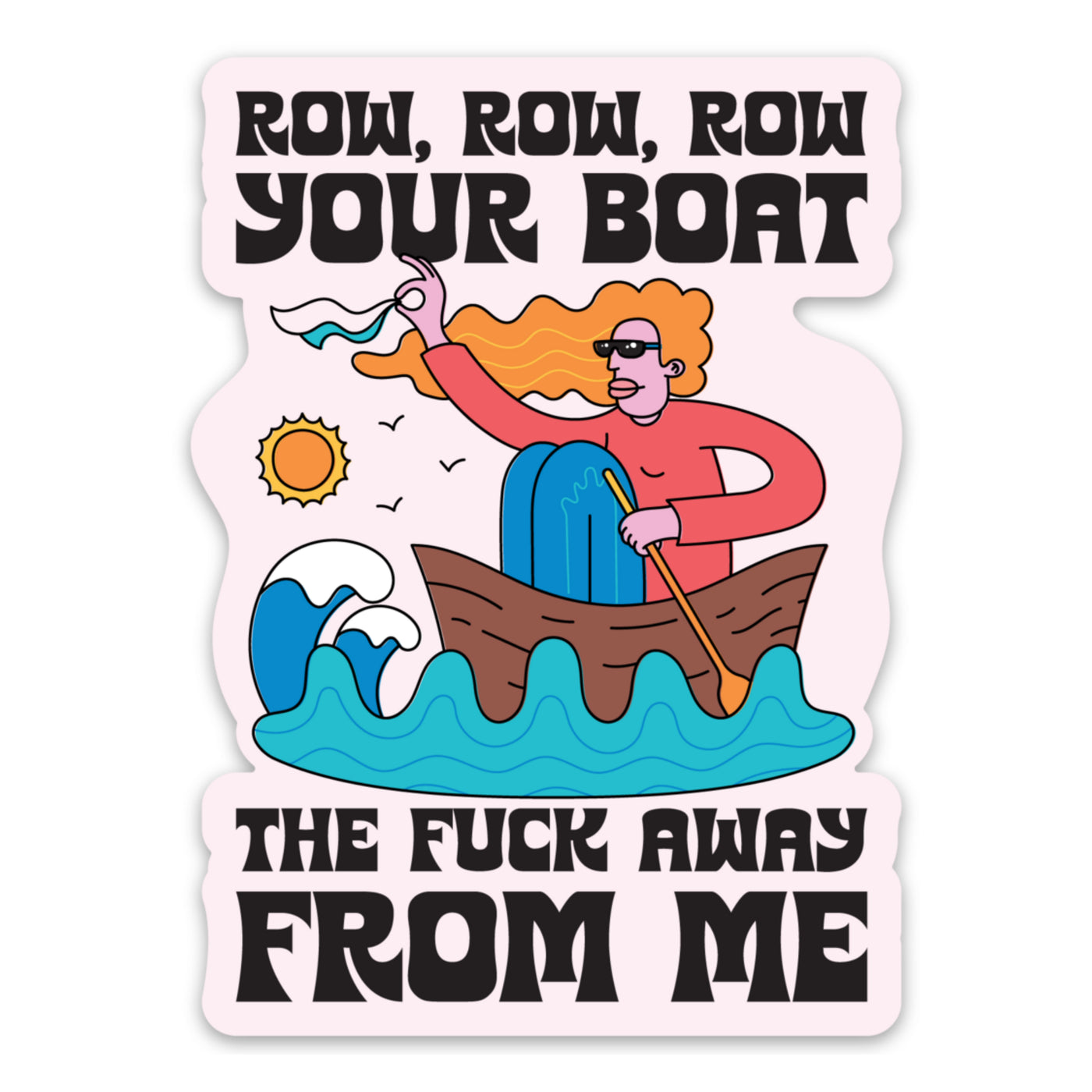 Row Your Boat Sticker