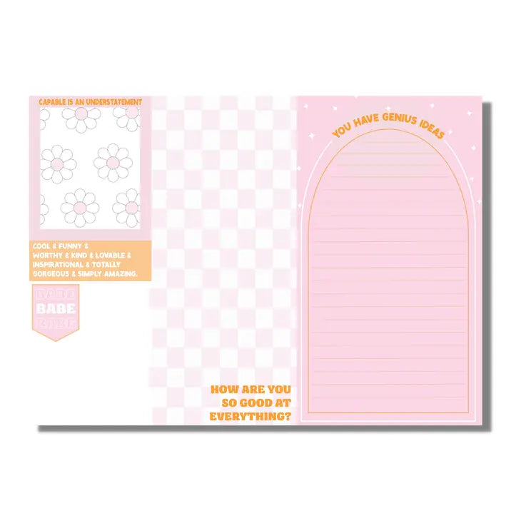 Jumbo Notepad Set- Many Styles