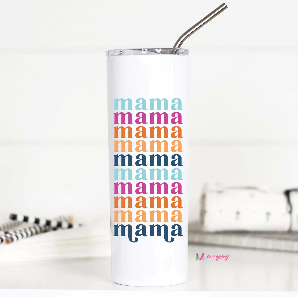 Stacked Caribbean Mama Travel Cup