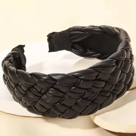 Braided Leather Headband