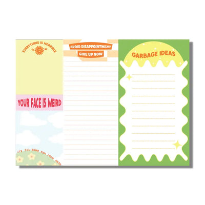 Jumbo Notepad Set- Many Styles