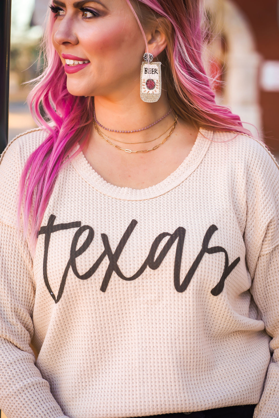 Beer Beaded Earrings