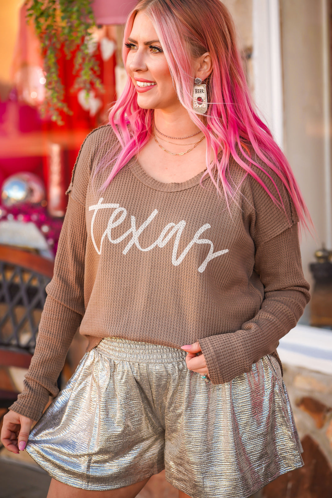 Beer Beaded Earrings