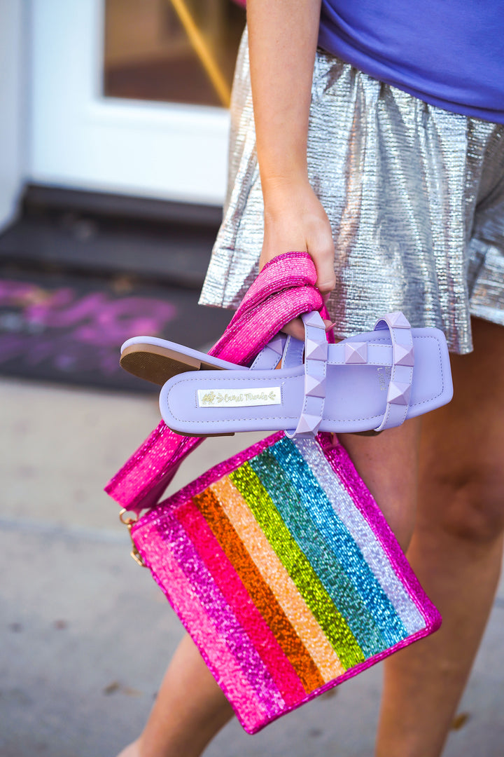 Poppy Purple Sandals