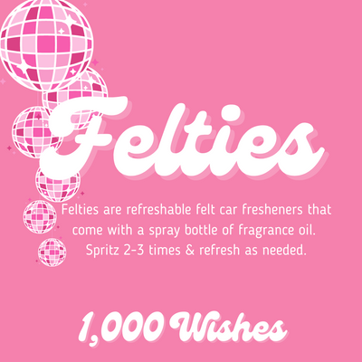 Felties Car Freshie- 1,000 Wishes