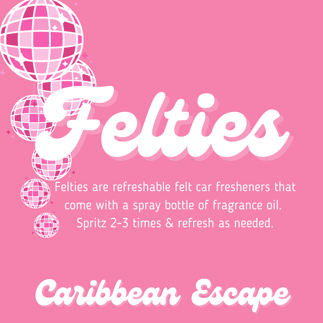 Felties Car Freshie- Caribbean Escape