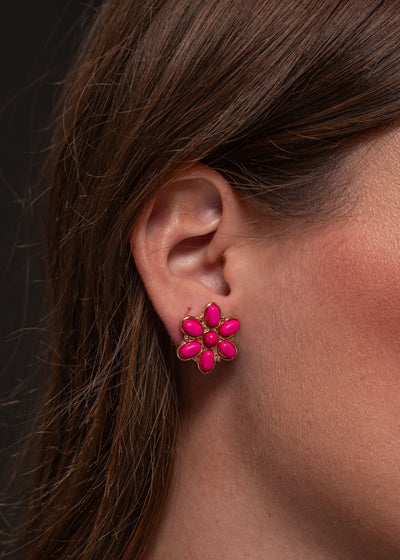 The Heather Flower Earrings