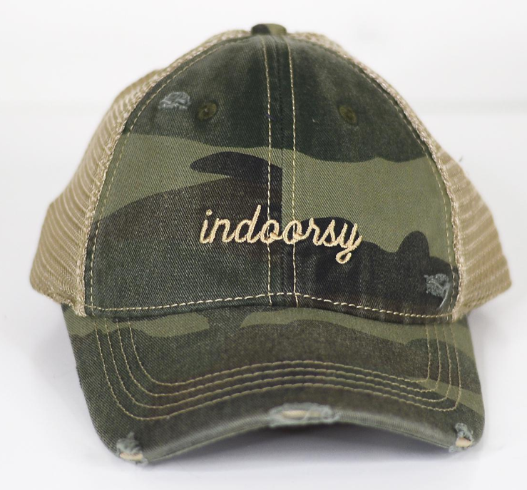 Indoorsy Embroidered Camo Hat