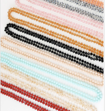 Long Layer Beaded Necklace