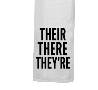 Their There They're Dish Towel