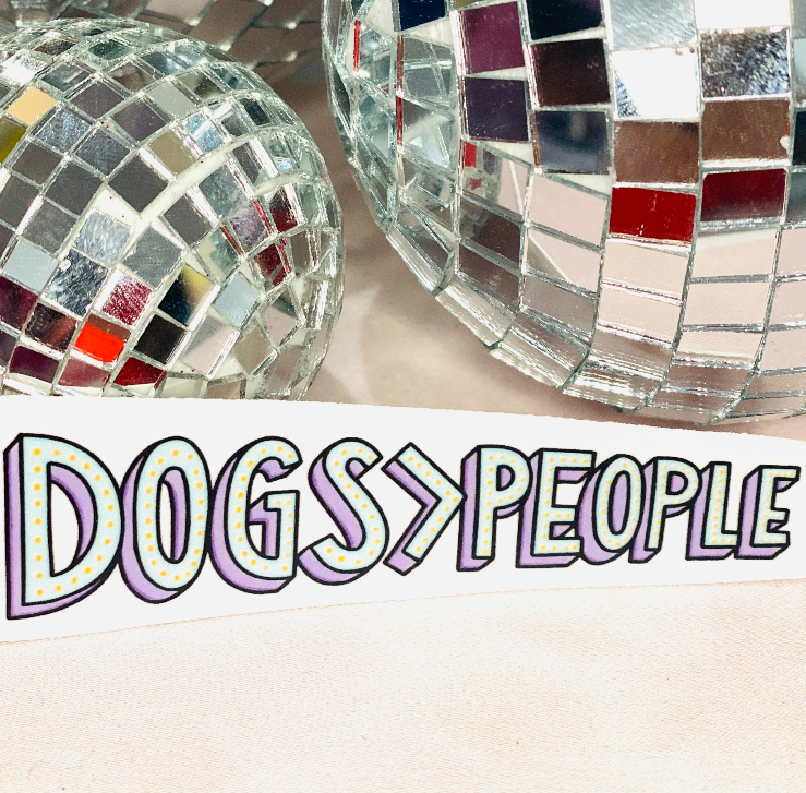 Dogs > People Sticker