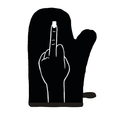 Middle Finger Oven Mitt