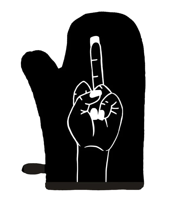 Middle Finger Oven Mitt