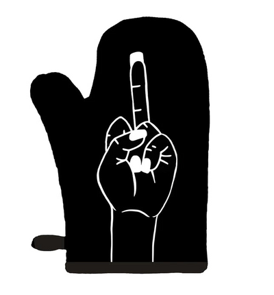 Middle Finger Oven Mitt