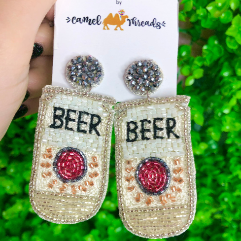Beer Beaded Earrings