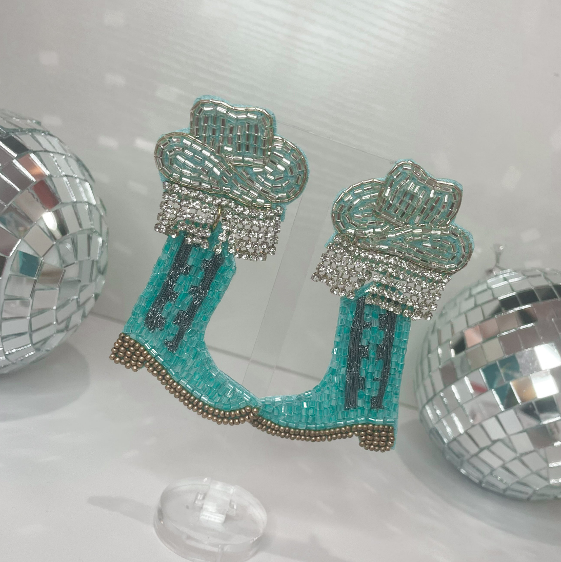 Walk It Like You Talk It Boot Earrings