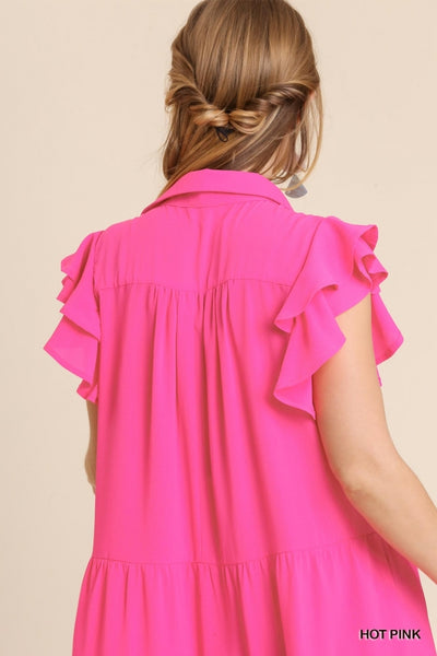 Coastal Couture Midi Dress// Pink